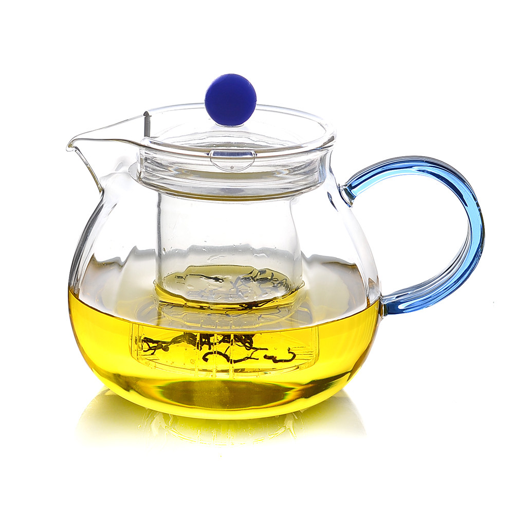 玻璃耐热茶具花草花草茶茶壶咖啡南瓜条纹壶配茶壶