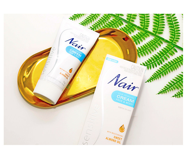 澳洲nair奈尔脱毛膏女全身腋下汗毛腿毛手毛夏季无痛植物温和75g