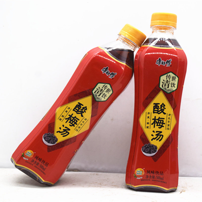 康师傅传世清饮酸梅汤500ml15瓶整箱火锅伴侣饮料果味