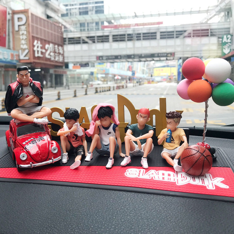 小号灌篮高手湘北五虎决战前夜汽车摆件摆件