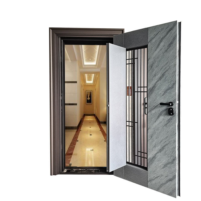 百祥双层防盗门单层门中门金刚纱网通风防蚊入户进户门