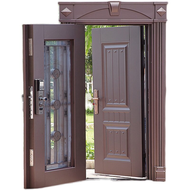 铭盾样品双层现货防盗门复合烤漆安全家用入户进户门