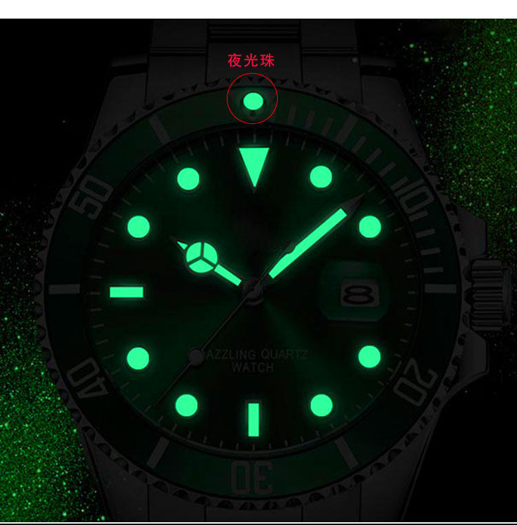 夜光luminouspip适用精工劳力士手表陶瓷圈外外圈配件