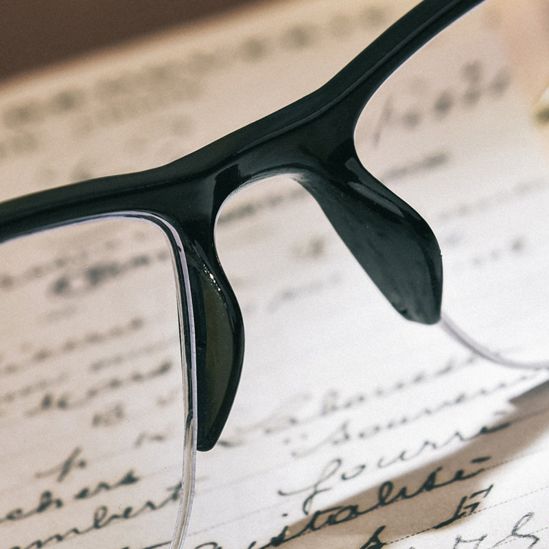 新款半框蓝光近视近视眼眼镜大框成品文艺复古定制成品光学镜