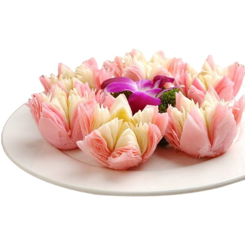 荷花酥油油炸开花速冻半成品食材餐厅特色甜点传统中式糕点