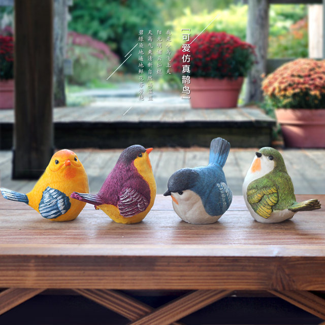 Creative outdoor garden gardening courtyard balcony home furnishings wine cabinet decoration resin simulation bird decoration Creative outdoor garden gardening courtyard balcony home furnishings wine cabinet decoration resin simulation bird decoration