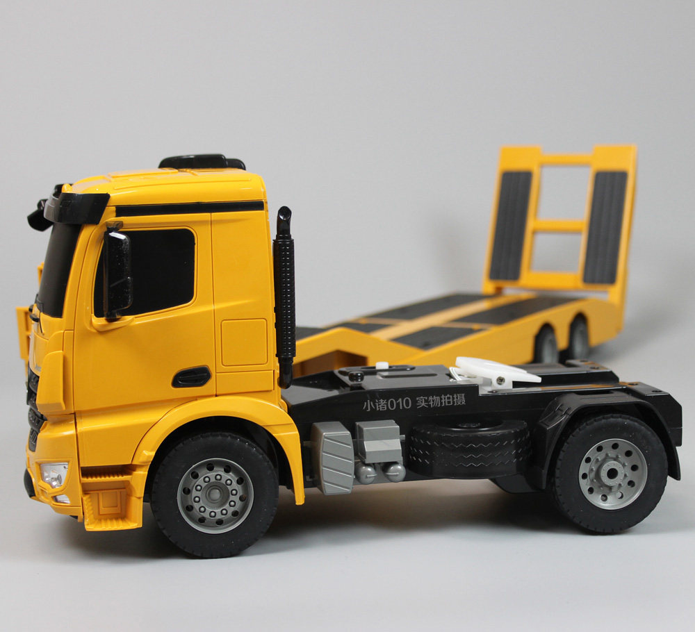 超大双鹰电动遥控车工程平板拖车儿童运输运输车电动