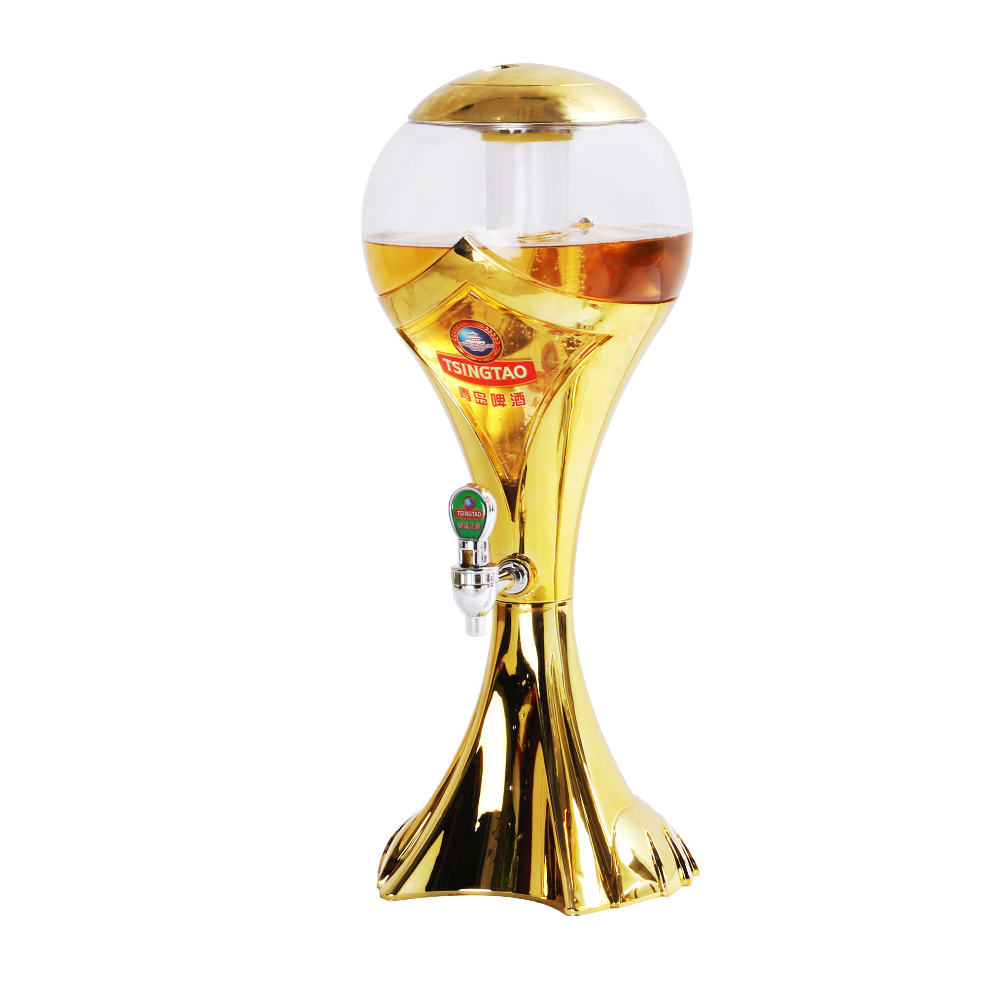 啤酒可乐容器世界杯七彩发光酒吧ktv3升扎啤桶酒架