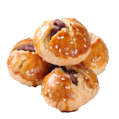 北京特产正隆斋京隆迷你豆沙酥200g红豆沙饼蒸煮糕点零食小吃