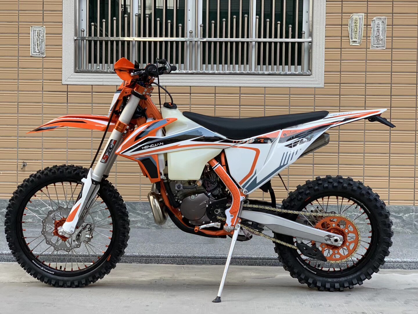 恒舰ktm两冲越野摩托车原厂贴花原车亮膜贴纸贴纸