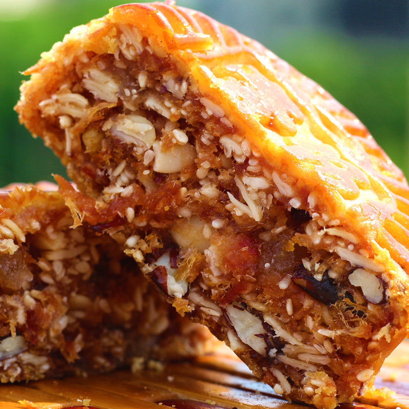 吴川湛杨伍仁金腿九大月饼广式火腿鲜肉五仁月饼250g/2/4斤礼盒装