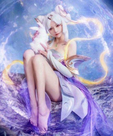 服装现货cos王者新英雄英雄嫦娥荣耀寒月公主cosplay女装