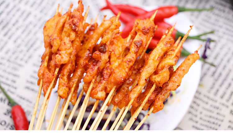 盼多多鸡肉串里叽小串小鲜肉手把串串30支10把10包其它