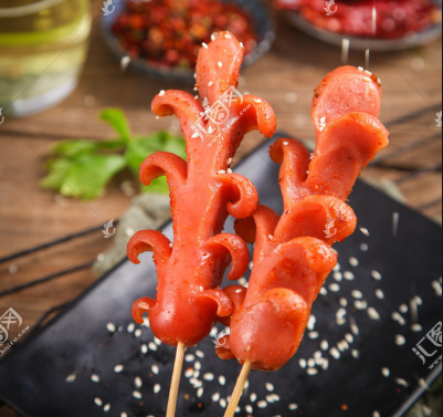 麦穗烧烧开花带签热狗烤肠38克25支满200元包邮香肠