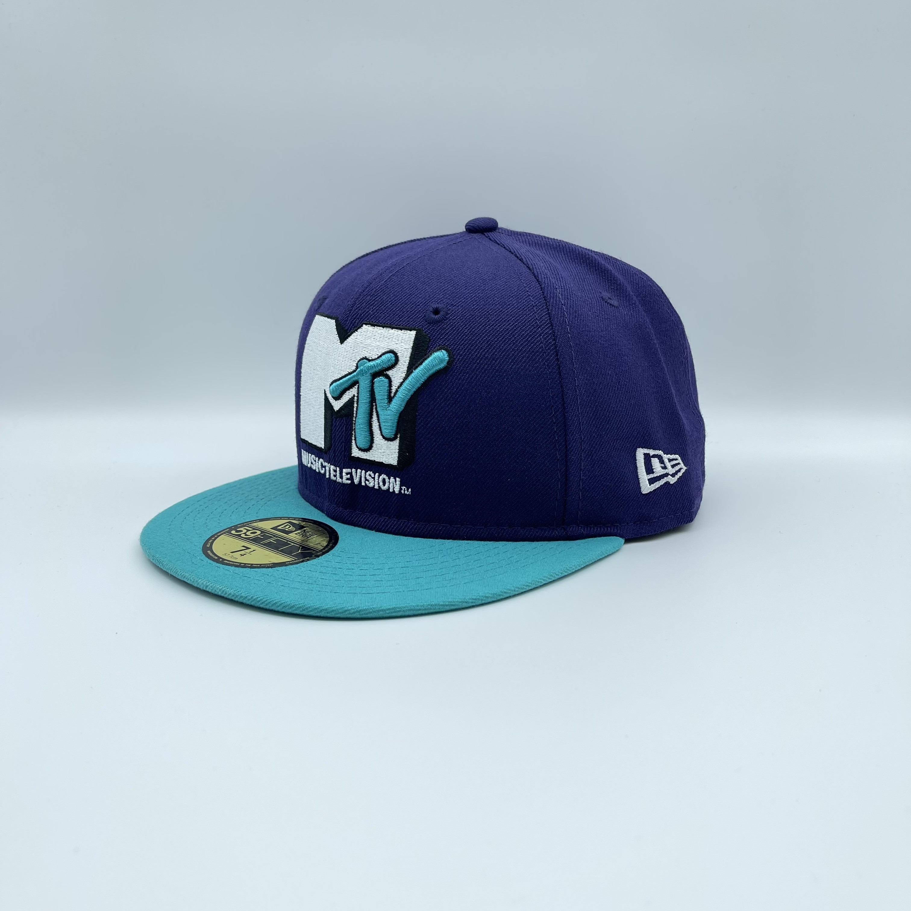 newera正版全球音乐网联名合作蓝色撞色全封闭口帽子