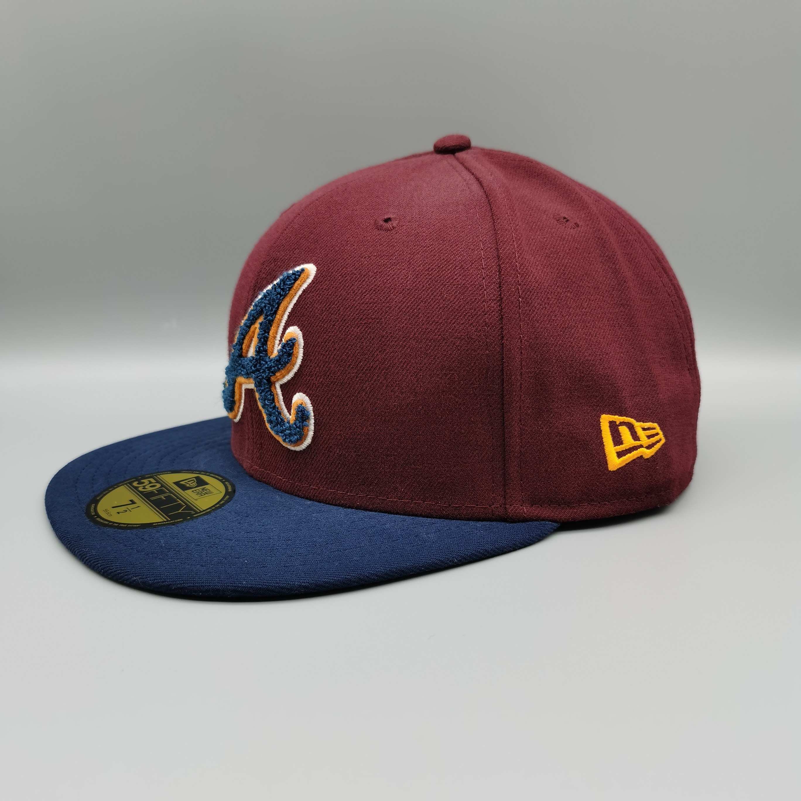 newera正版美职棒mlb亚特兰大勇士撞色封口棒球帽平檐帽子