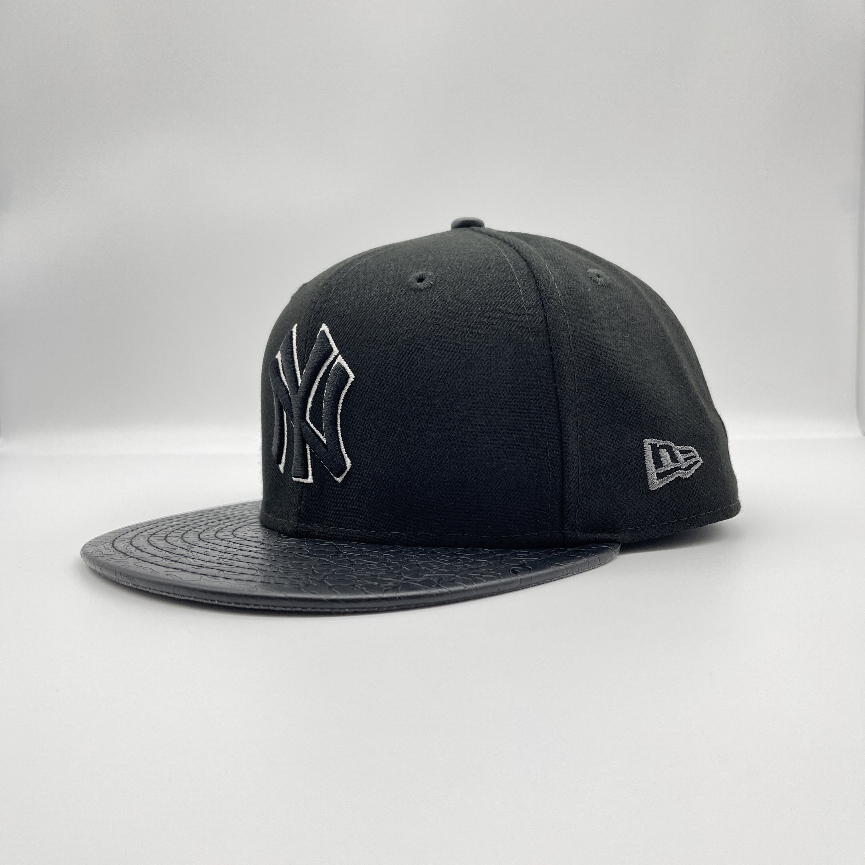 newera正版美职棒mlb纽约洋基队ny黑色全封闭口帽子