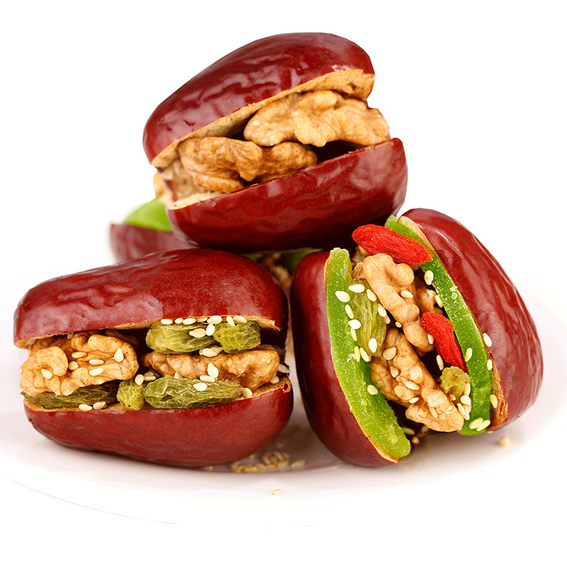 红枣核桃仁葡萄干独立小包包装新疆特级夹心抱抱果枣类制品