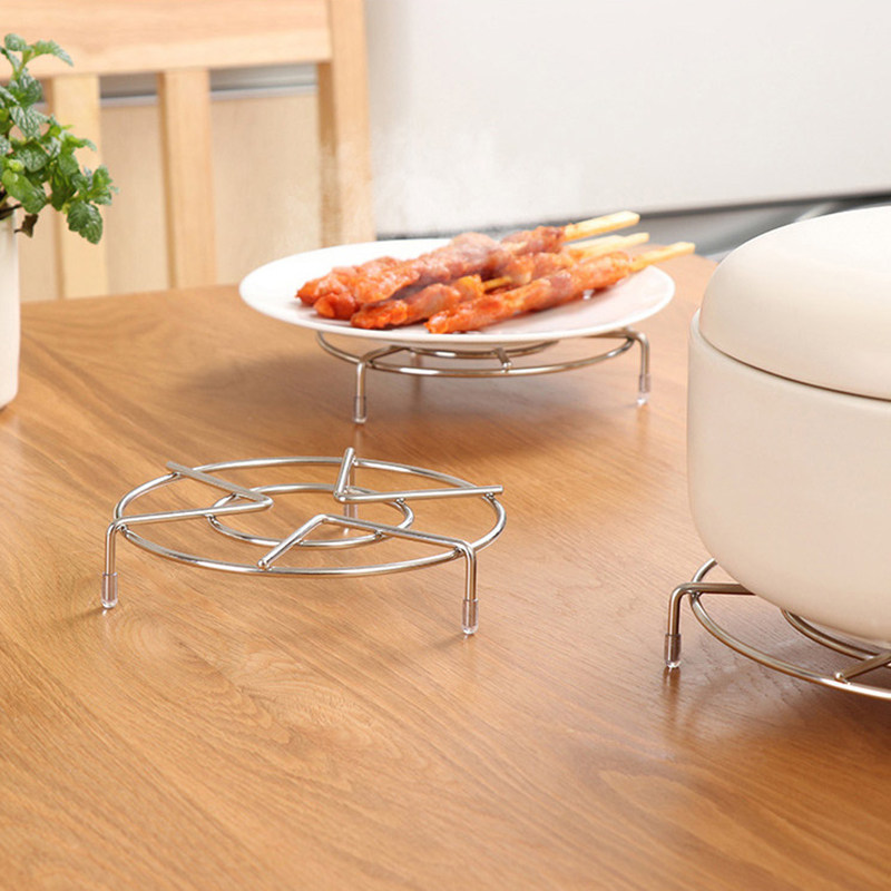 隔水蒸菜架厨房高压锅家用加厚不锈钢蒸架蒸锅架子厨房置物架