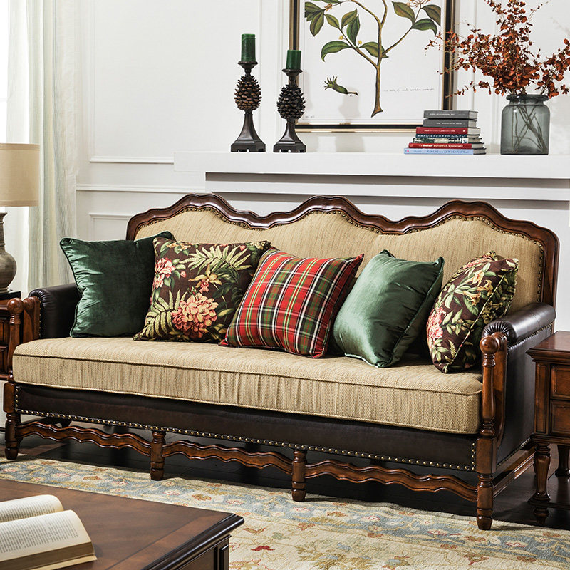 特惠uvanlight莱茵美式布艺沙发组合现代简约客厅大小布艺沙发