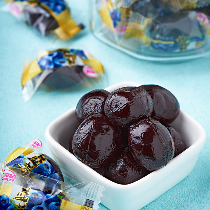 蓝莓太阳岛软糖礼盒黑龙江哈尔滨地方特产包装糖果260克糖果