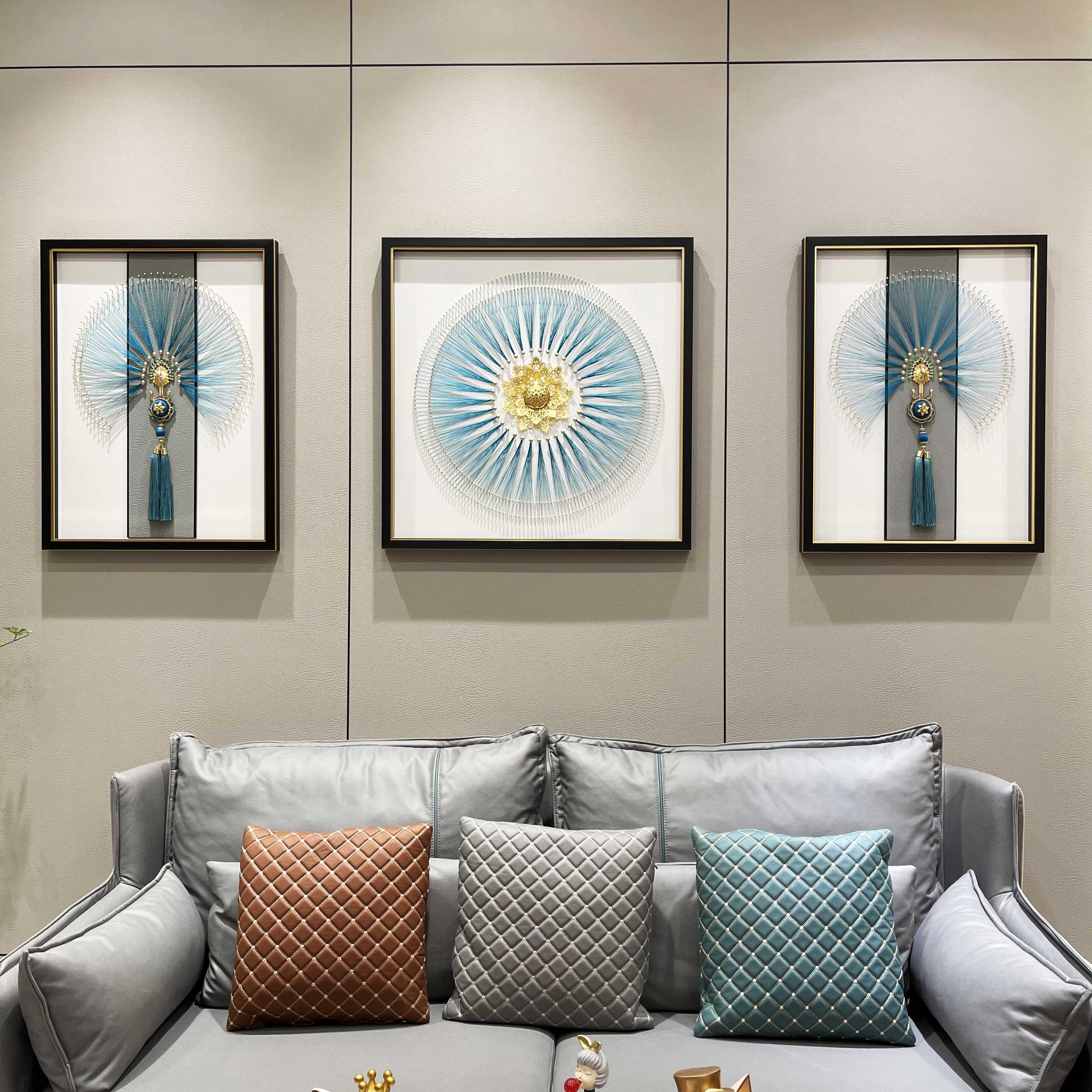 金帝丝有立体手工装饰画客厅家居装饰墙饰现代轻奢现代装饰画