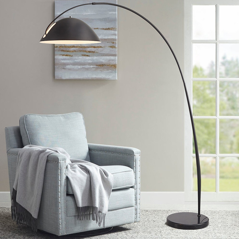 北欧客厅钓鱼灯落地灯轻奢极简设计师沙发边立式卧室长臂led灯具