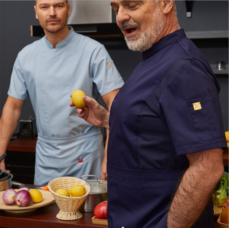 厨师烘焙厨衣料理时尚工作服厨房蛋糕餐饮夏餐饮工装制服