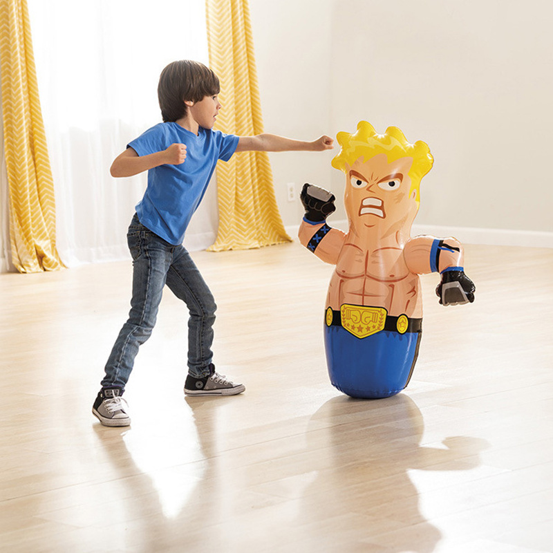intex不倒翁儿童充气玩具宝宝益智立式加厚家用幼儿锻炼拳击沙袋