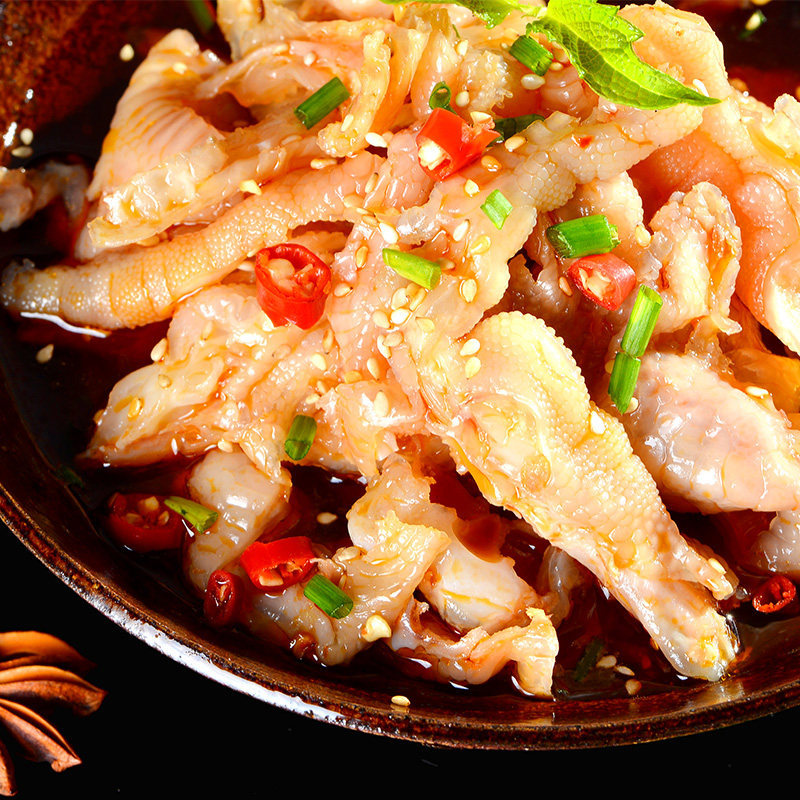 之源九味凤爪280g无骨麻辣鸡爪零食红油去骨鸡熟食