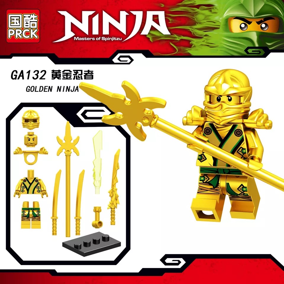 兼容乐高幻影忍者劳埃德ga130秋田冰皇冰雪雪武士怪人