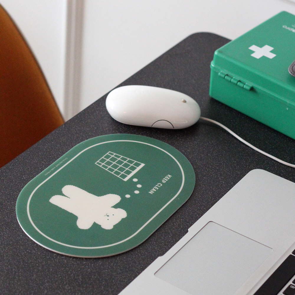 鼠标垫circusboy韩国cbb可爱pvc椭圆便携个性防滑鼠标垫