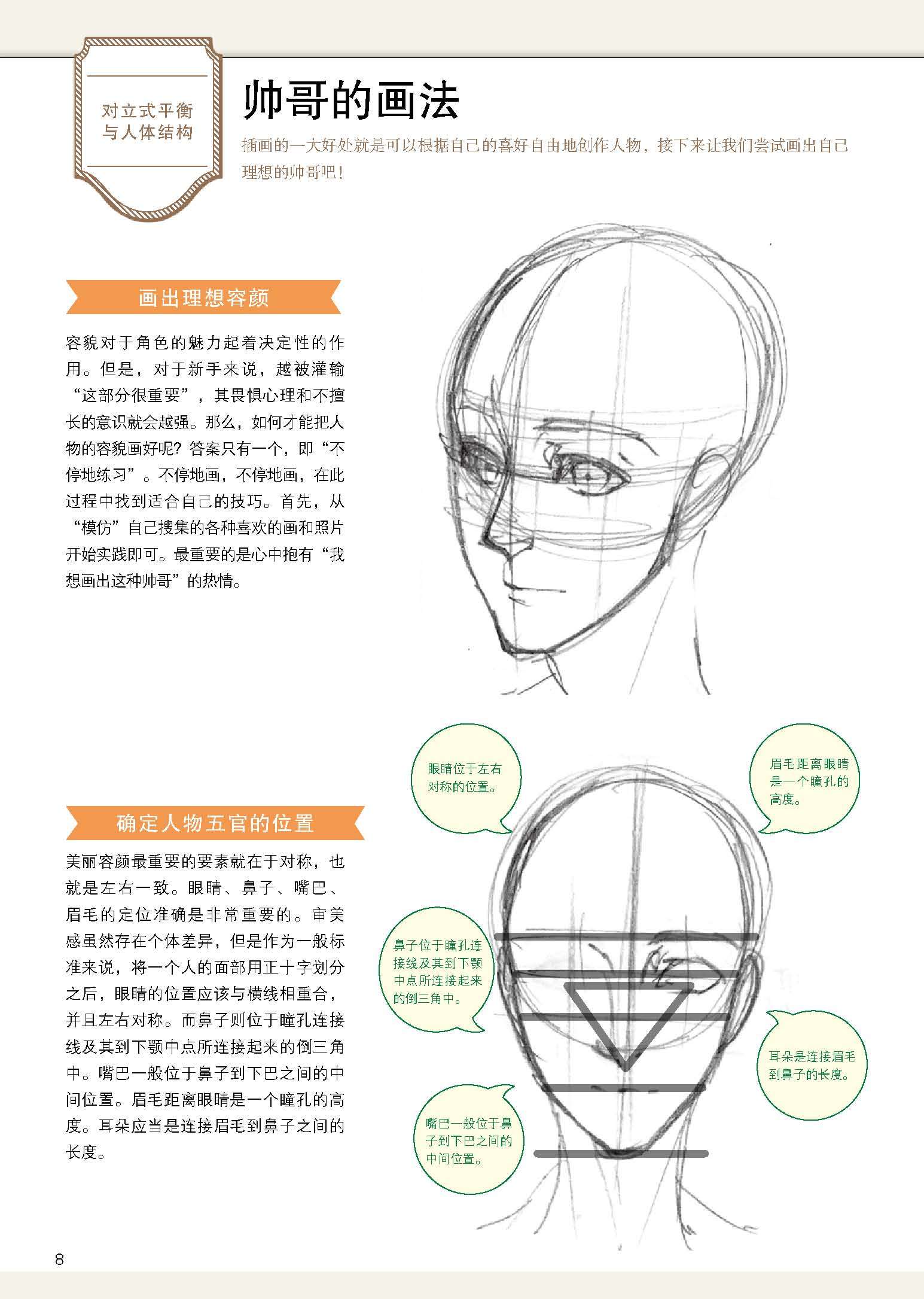 【现货正版】漫画初学者入门教程-男性角色的画法 教漫画的书 零基础