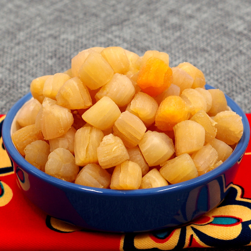 扇贝足干新货干贝特级瑶柱元贝柱扇贝丁海产干贝