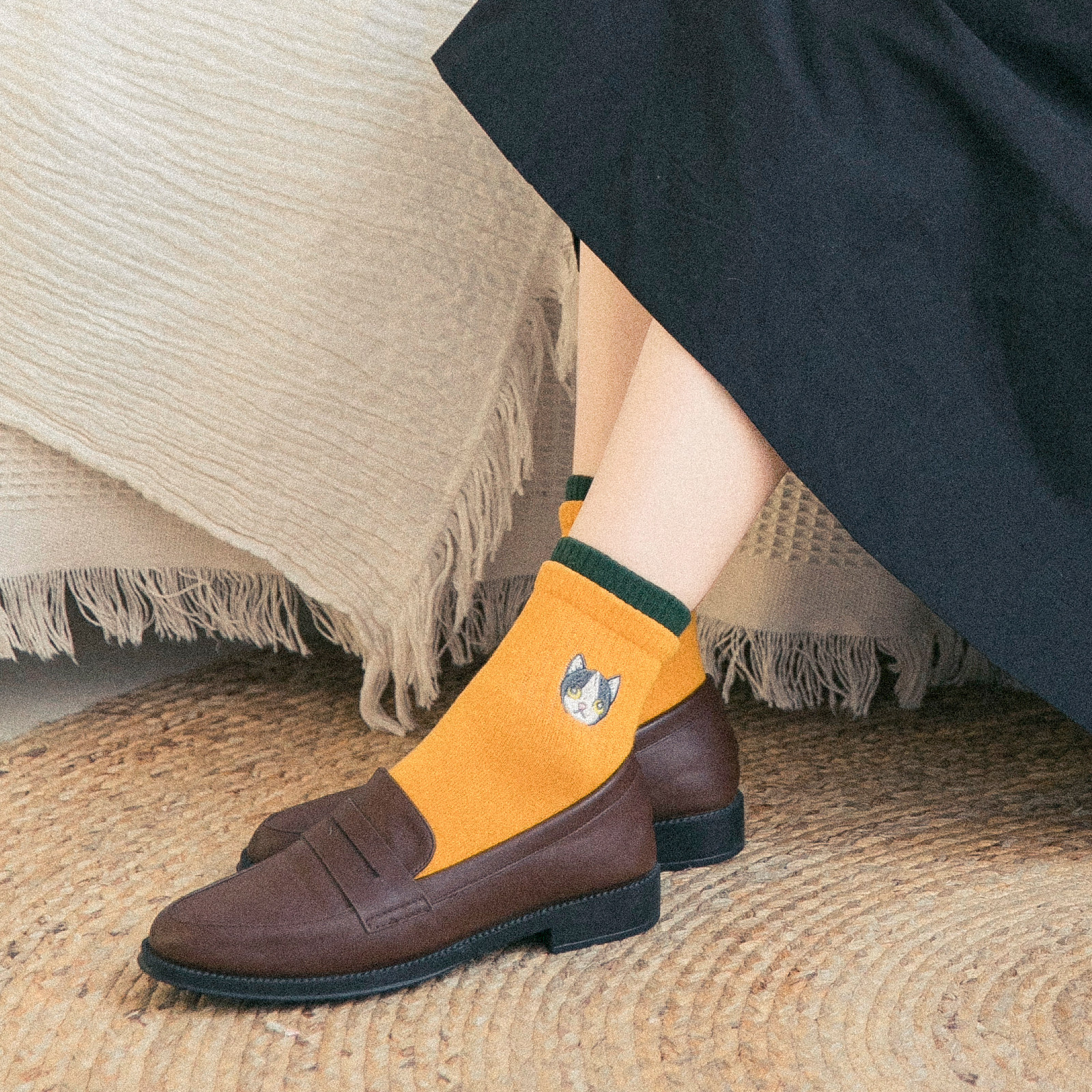 袜子女中筒袜韩版百搭女生全棉可爱日系学生运动纯棉潮ins秋冬季