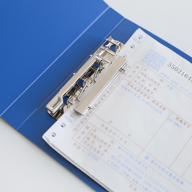 票夹2个凭证夹普资料单资料快递收据收纳a5文件夹