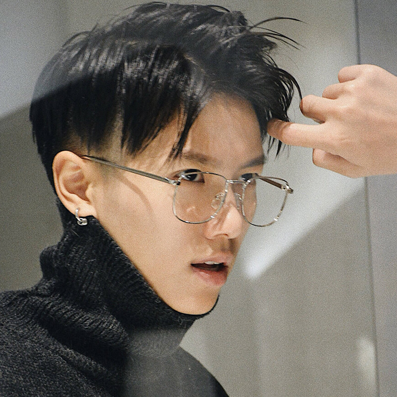 眼镜近视近视眼男潮可配度数金丝装饰斯文败类定制成品光学镜