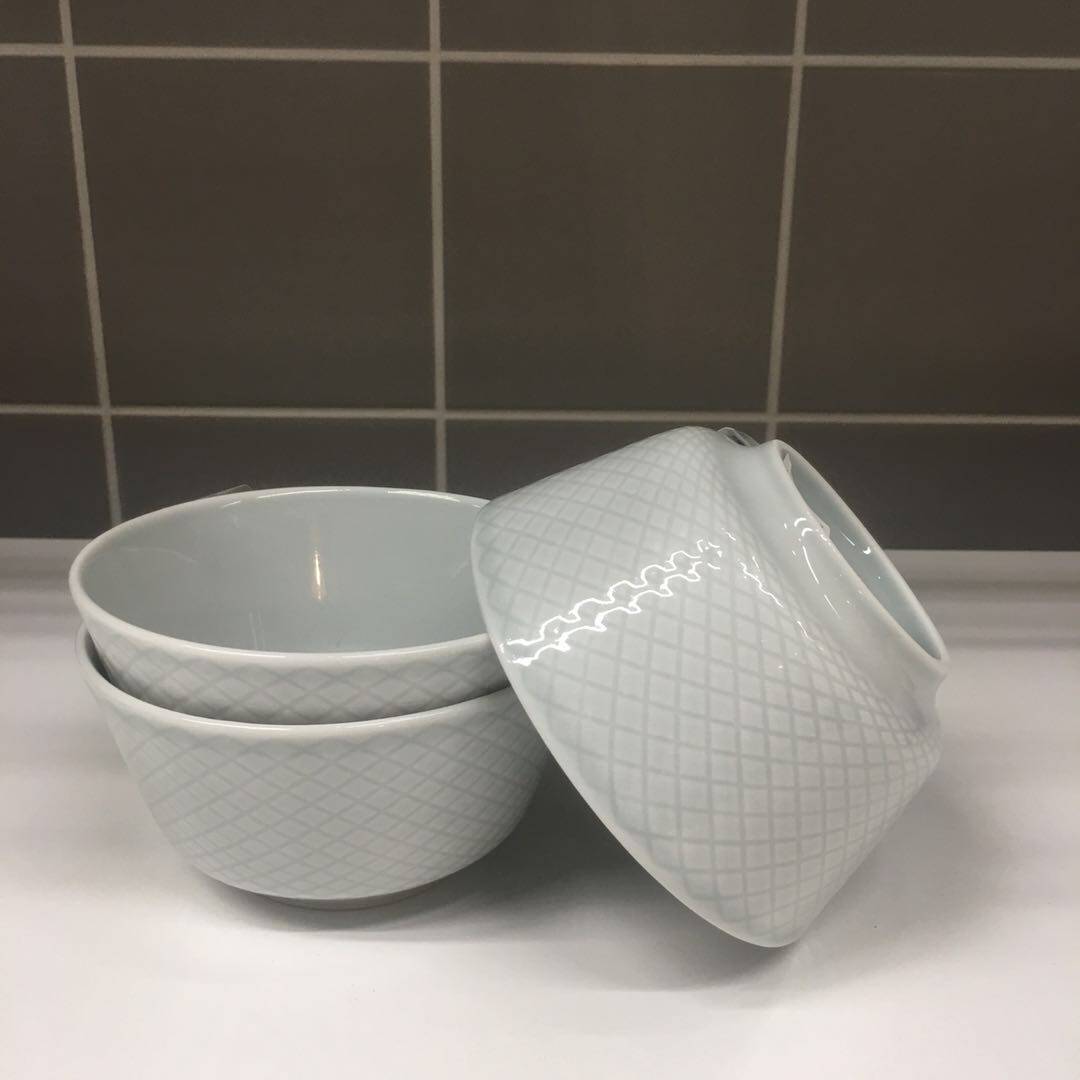 宜家代购国内克鲁斯塔长石饭碗汤碗佛简单淡灰色11cm碗