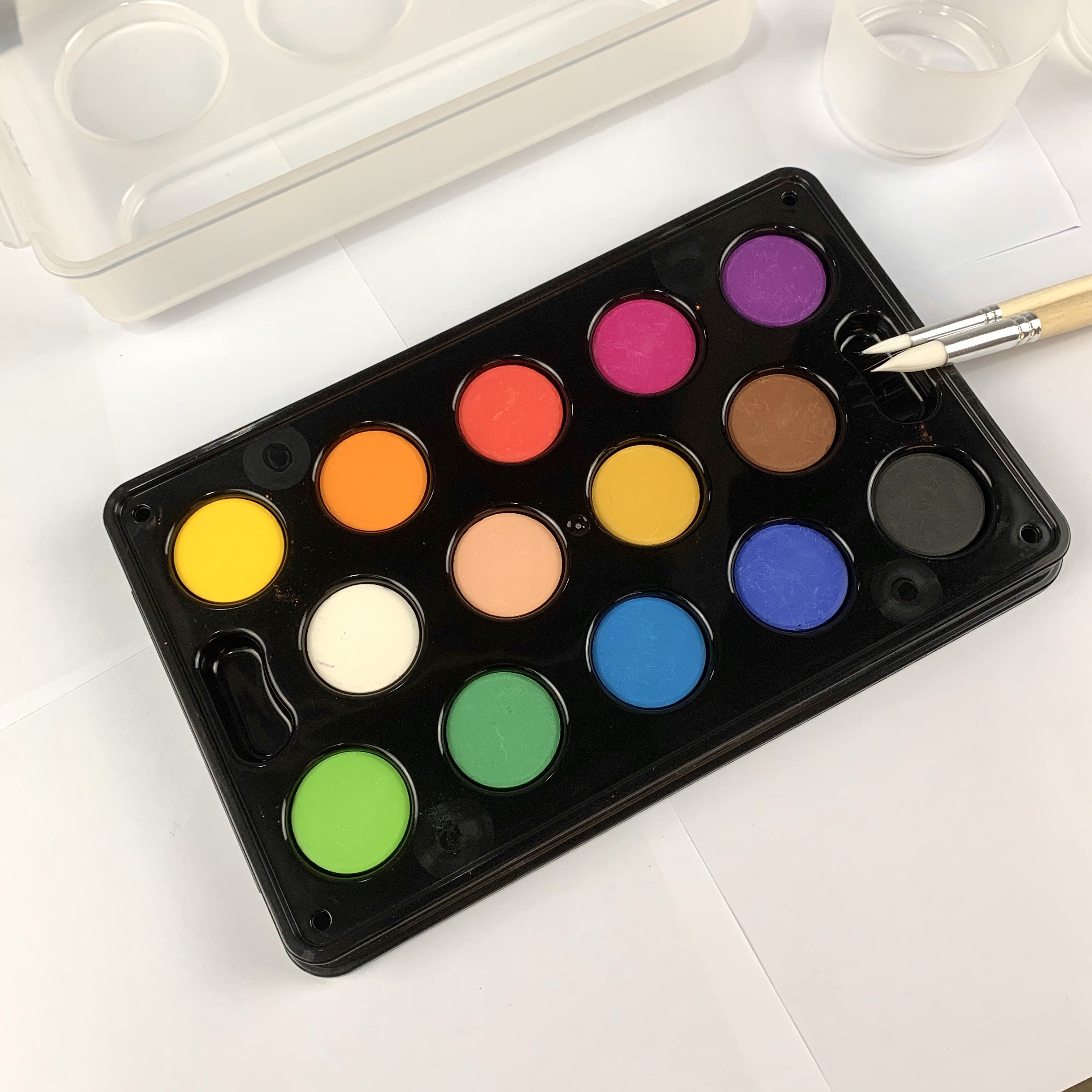 儿童水彩宜家国内代购莫拉彩盒儿童画画具颜料调色盘