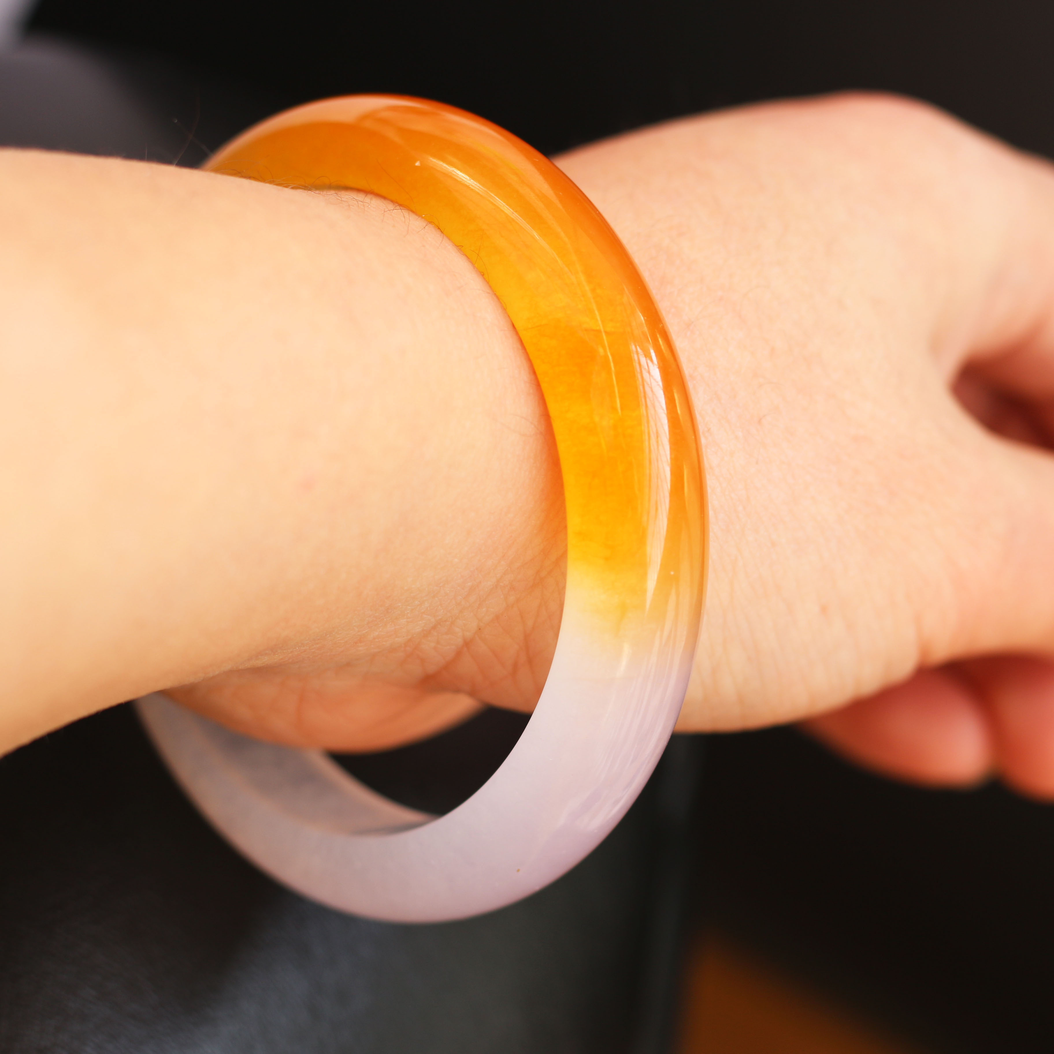 手镯金丝玉玉手新疆和田红白克拉玛依手饰