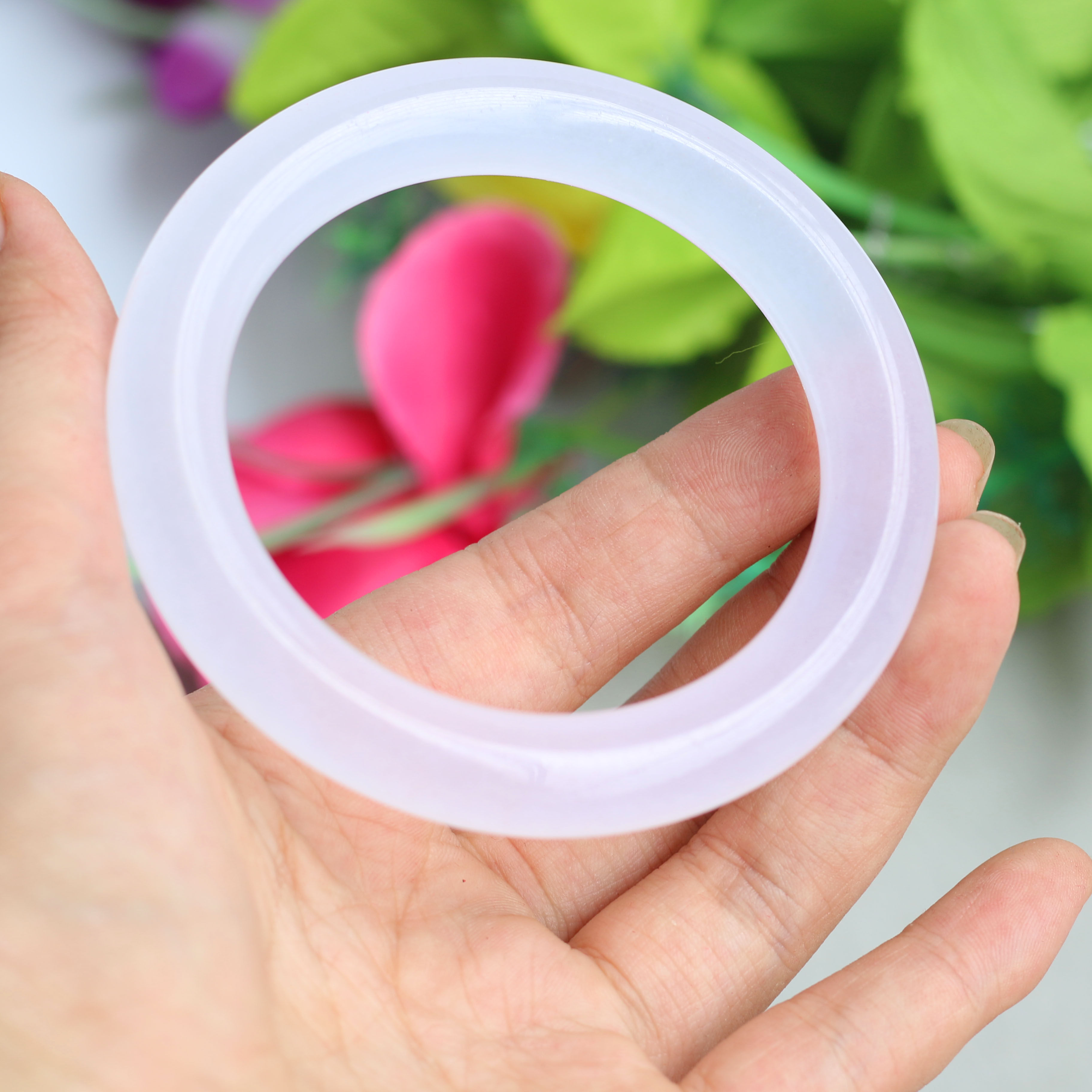 手镯玉手新疆金丝玉和田羊脂纯白加宽手饰