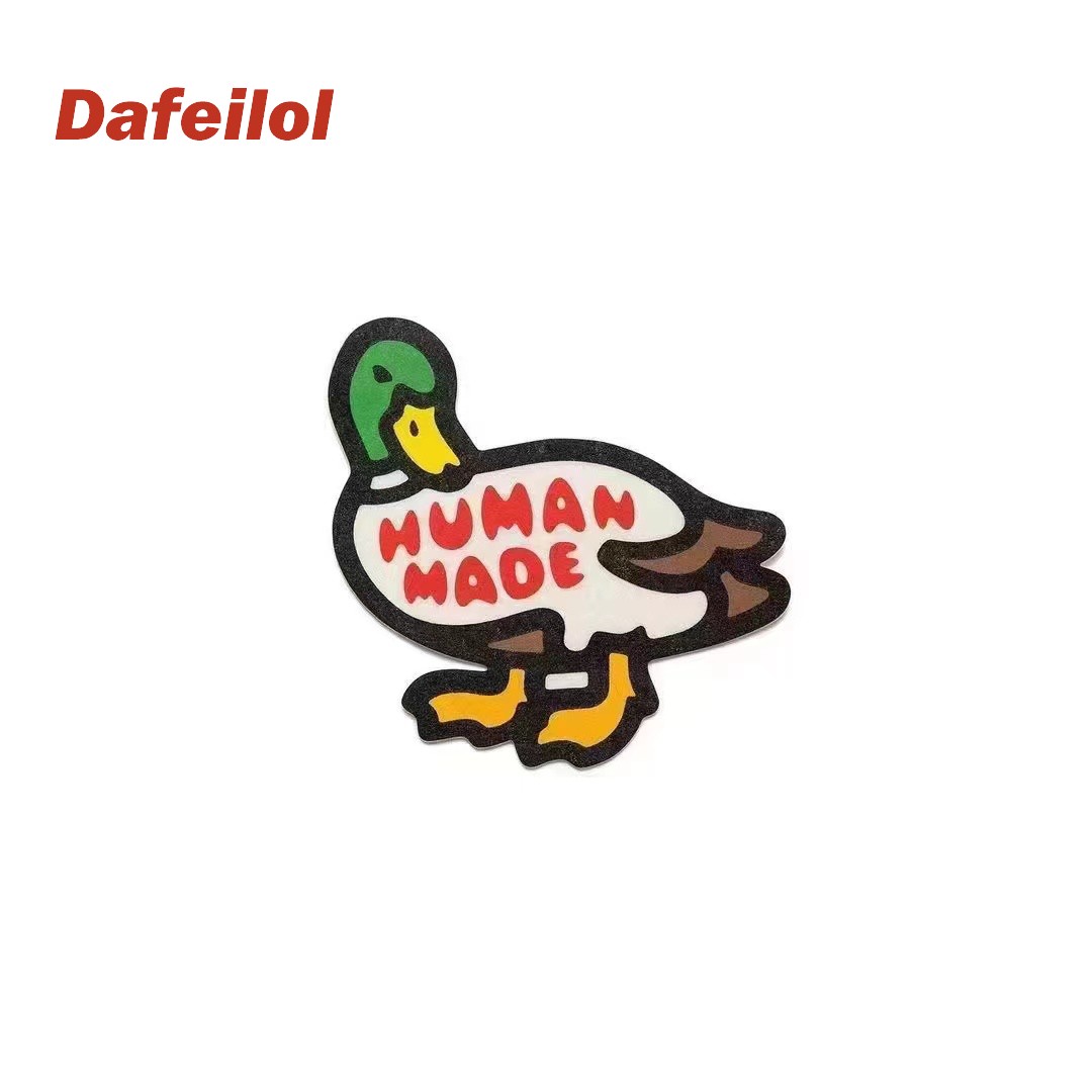 现货humanmadefeltcoaster鸭子汉堡毛毡布料咖啡杯垫