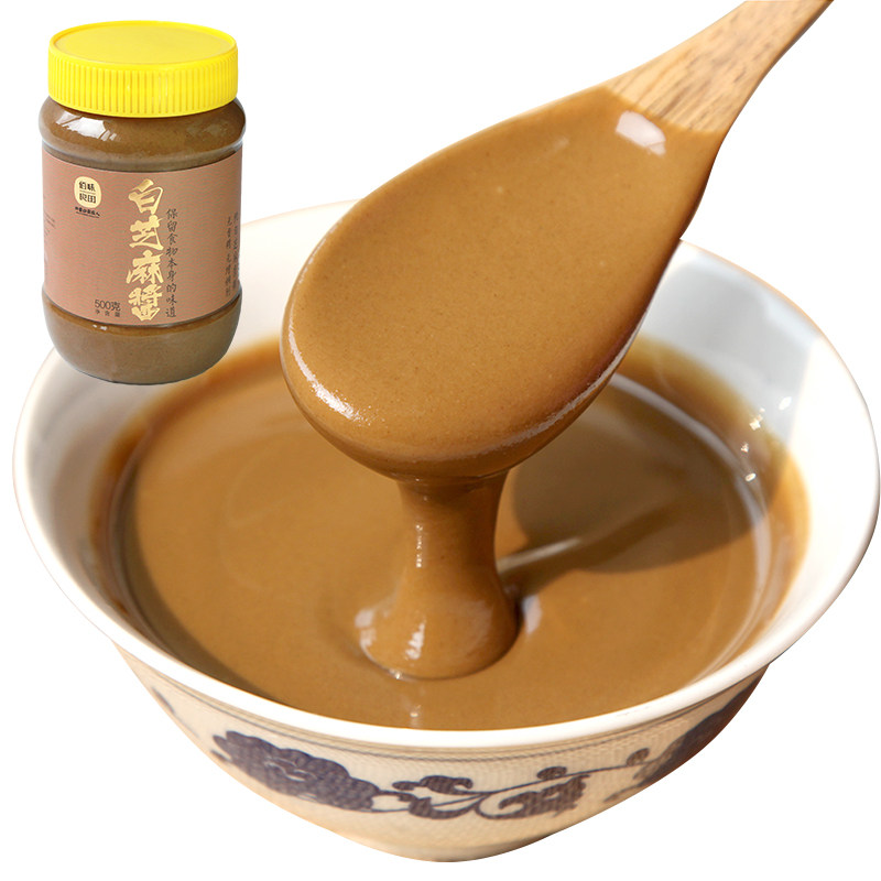 麻汁 芝麻酱 纯山东正宗麻酱 农家芝麻现磨 500g火锅蘸料佰味良田