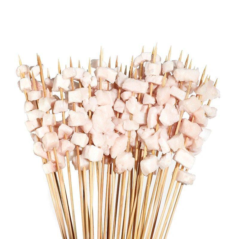 牛油小串100串牛胸油小串香味牛肉铁板小肉串烧烤牛丸