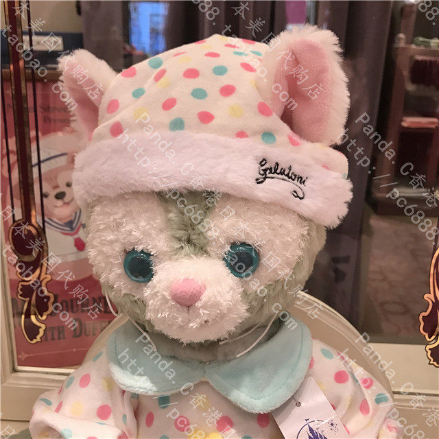 香港迪士尼乐园正品gelatoni东尼画家家猫睡衣服饰替换毛绒布艺类玩具