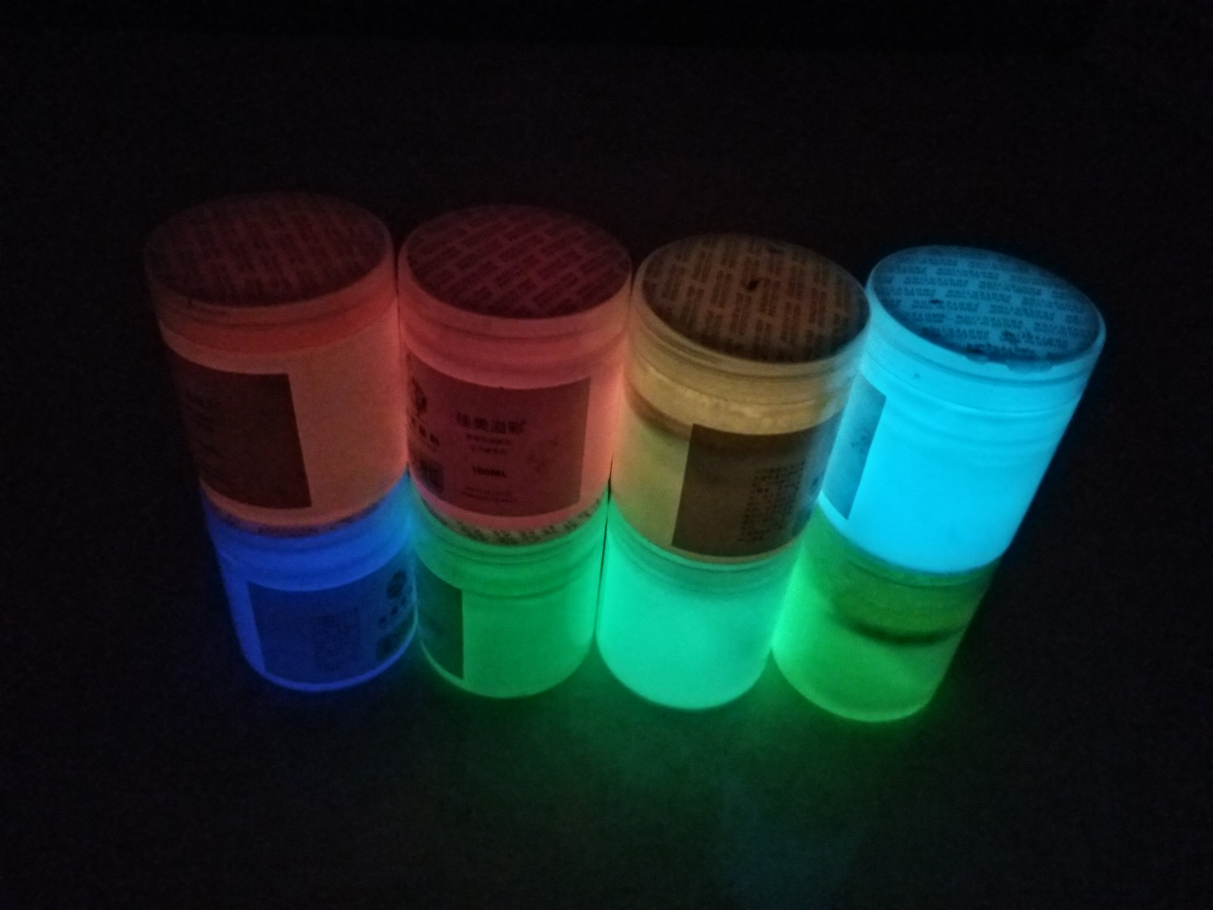 荧光夜光发光反光丙烯手绘墙绘彩绘diy涂鸦丙烯颜料