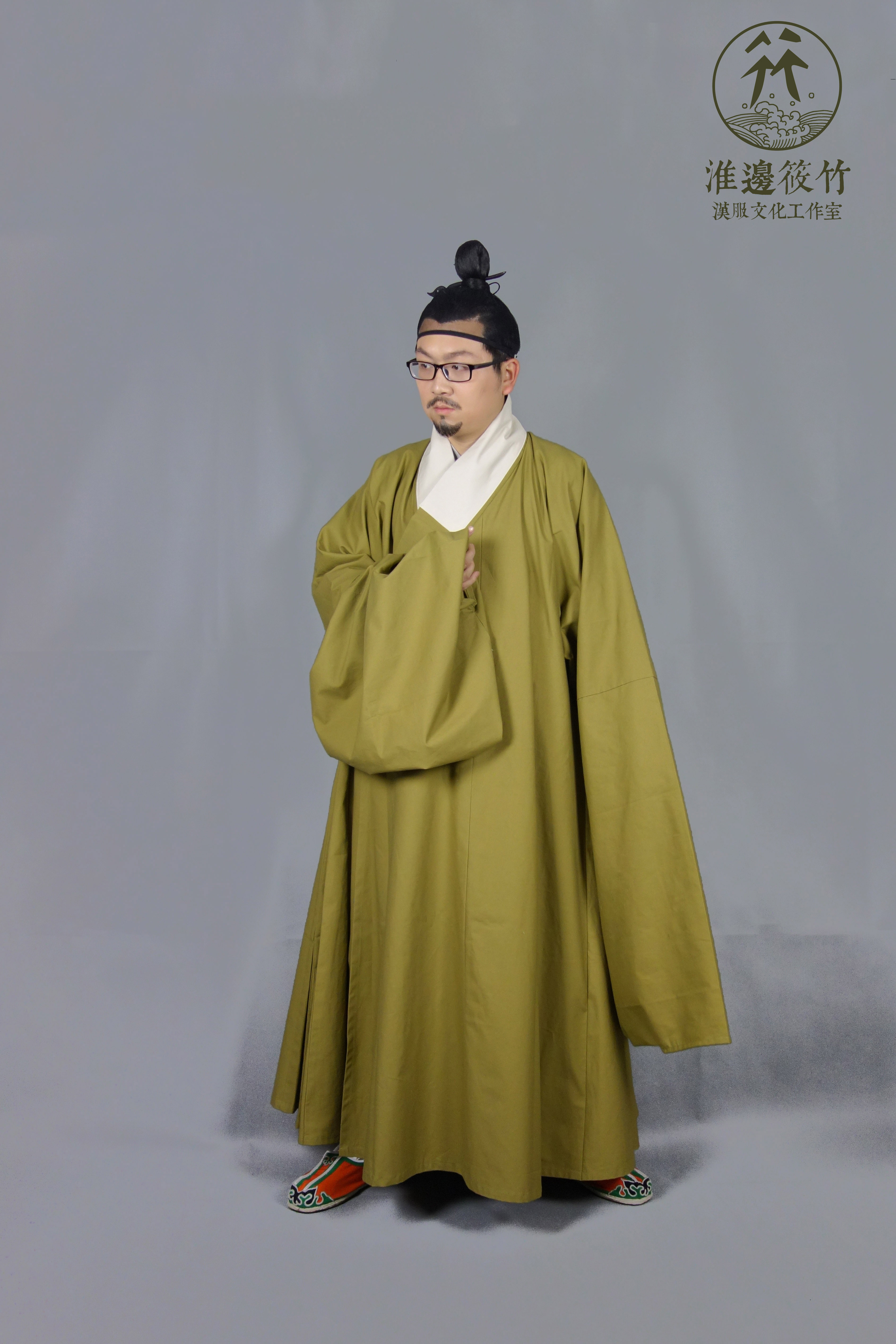 淮边筱竹汉服明代束发网巾出土复原原版新增汉服定制