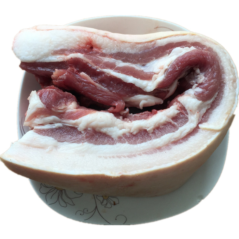 苏北农家散养土猪新鲜土猪肉 精瘦 夹心肉全骨五花肉猪蹄500克