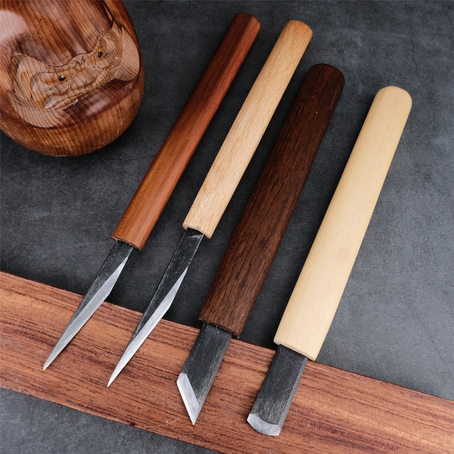 日本雕刻刻刀孤品丸刀平刀印刀手打圆口刀斜口刀雕刻刀