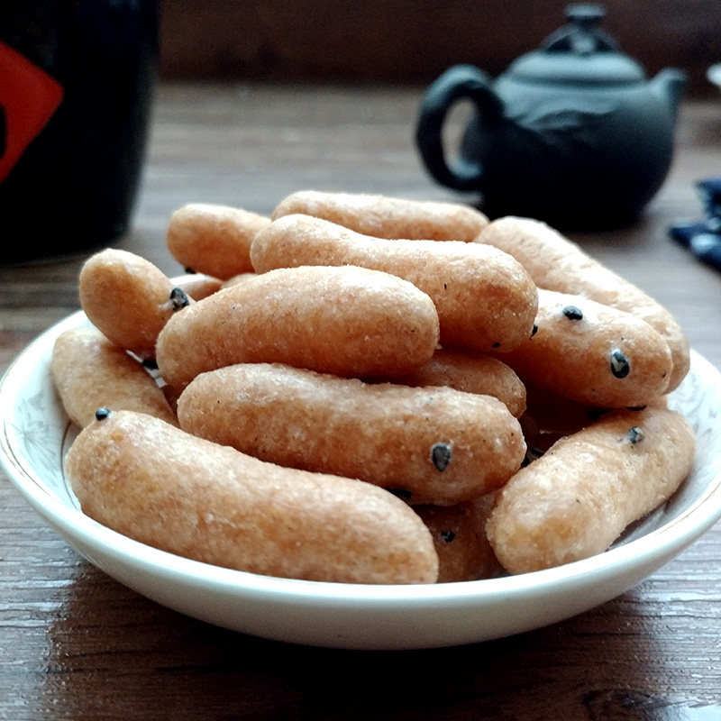 台州温岭特产芝麻油枣麻花金油果梨花糖零食休闲小吃糕点250g